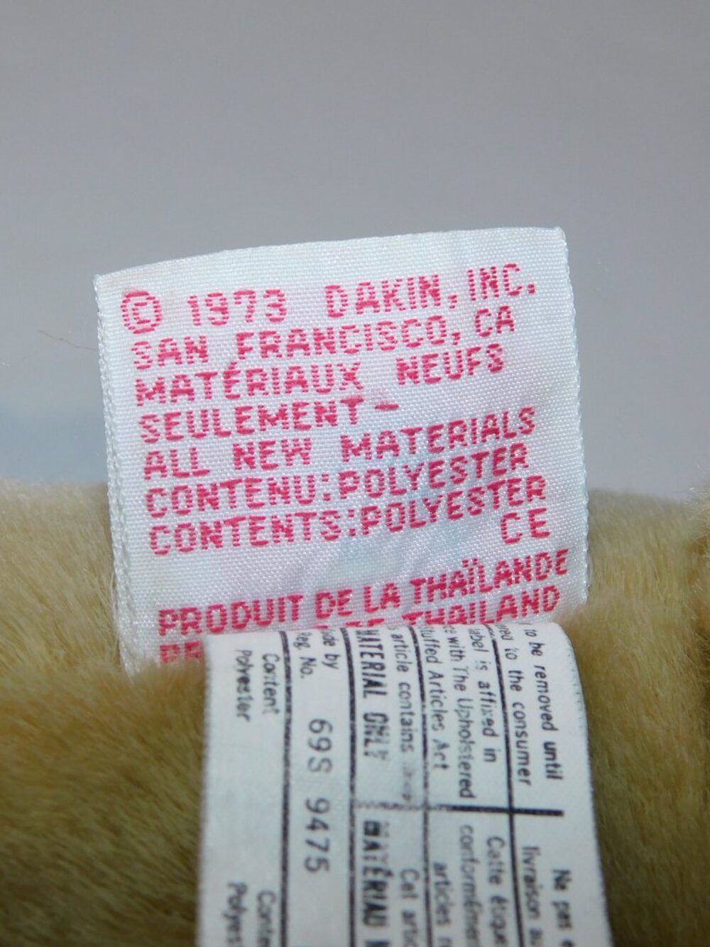 VTG 1973 Dakin Tan Brown Drooper Dog 10" plush stuffed Puppy Dog *READ - Picture 6 of 7